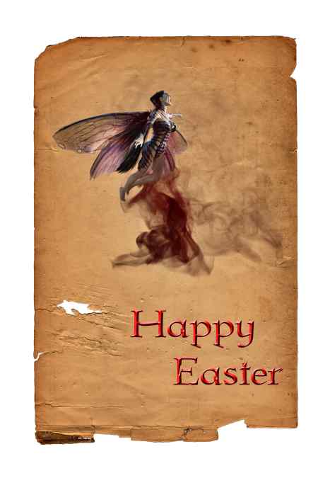 Goth Fairy Easter Card