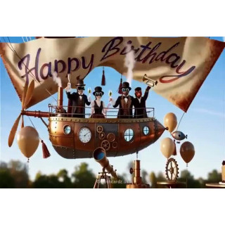 Steampunk Birthday E-Video