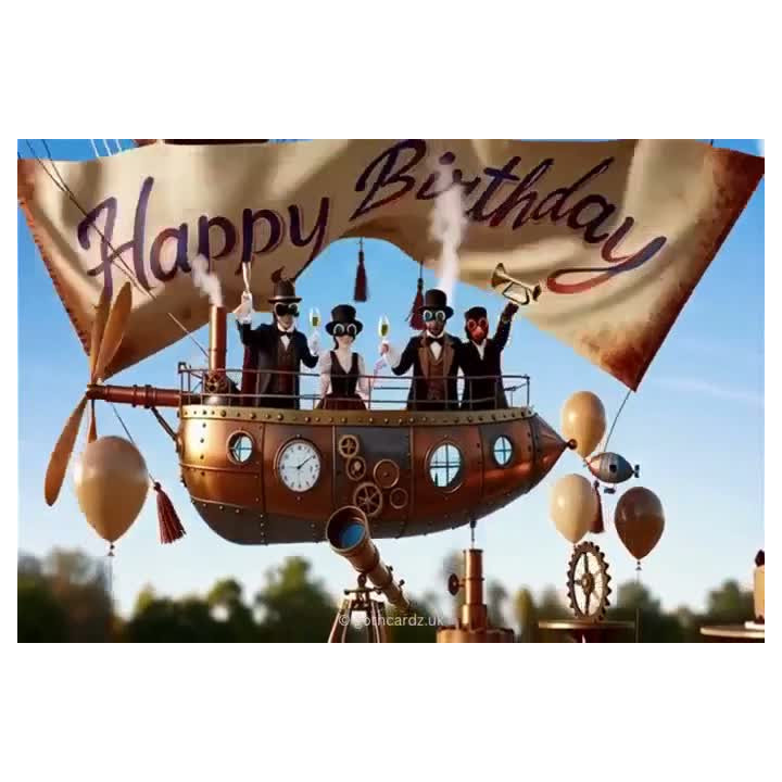 Steampunk Birthday E-Video